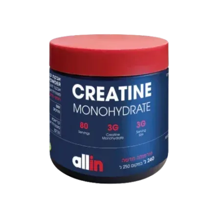Allin אבקת קריאטין - 240 גרם